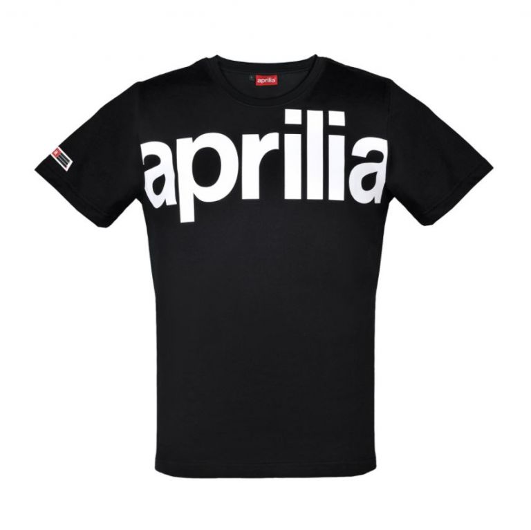 T-SHIRT APRILIA "WIDE" - NERO