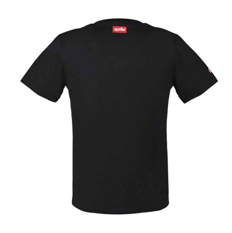 T-SHIRT APRILIA "WIDE" - NERO